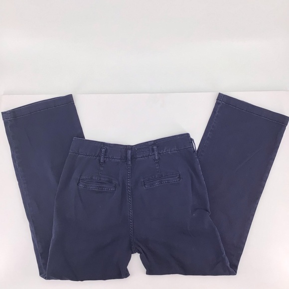 Pilcro The Letterpress Wide Leg Blue Pants Exposed Buttons Size 26 - Picture 14 of 15